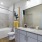 Modern bathroom with a bathtub